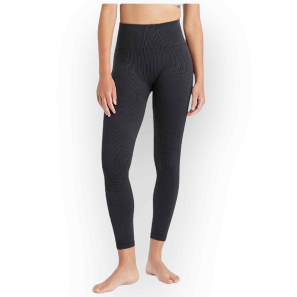JoyLab™ Women’s Seamless High-Rise 7/8 Leggings - Charcoal, Size XXS 360XXS - Picture 1 of 5